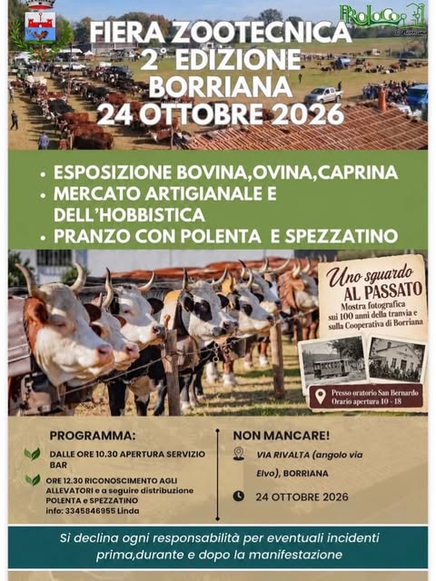 Plakat von Fiera Zootecnica di Borriana