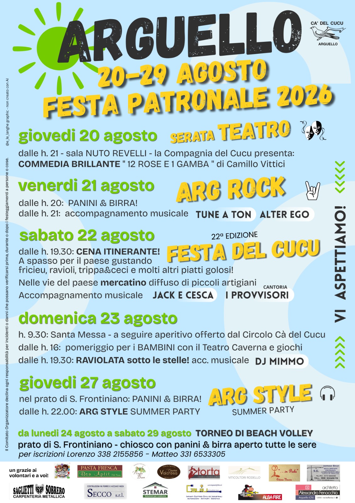 Affiche de Festa Patronale 2026