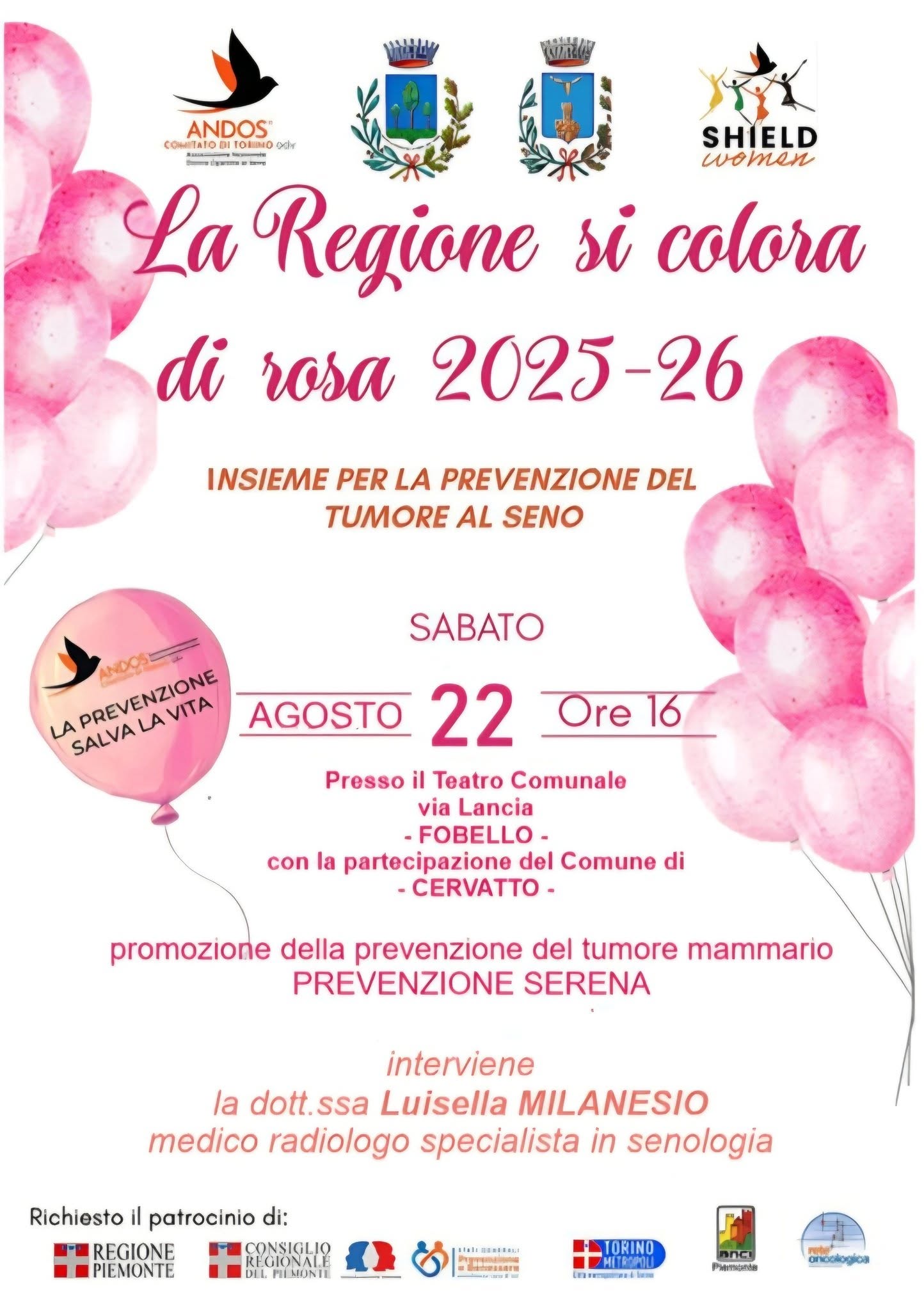 Affiche de Insieme per la prevenzione del tumore al seno