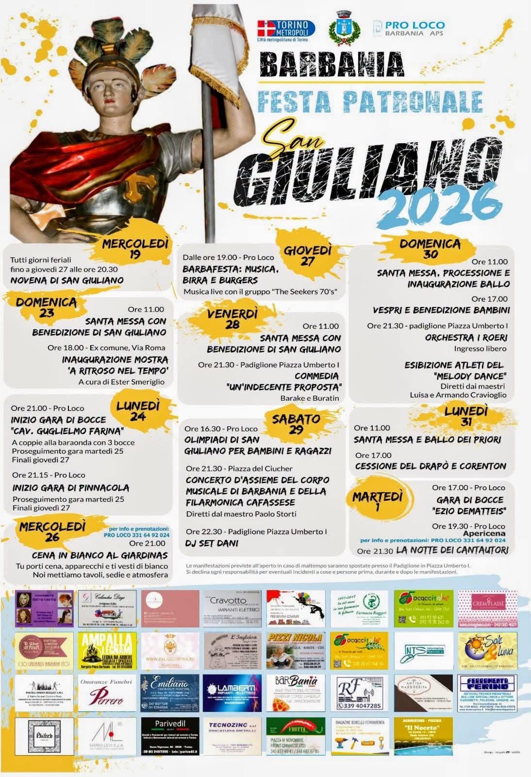 Affiche de Festa Patronale di San Giuliano 2026