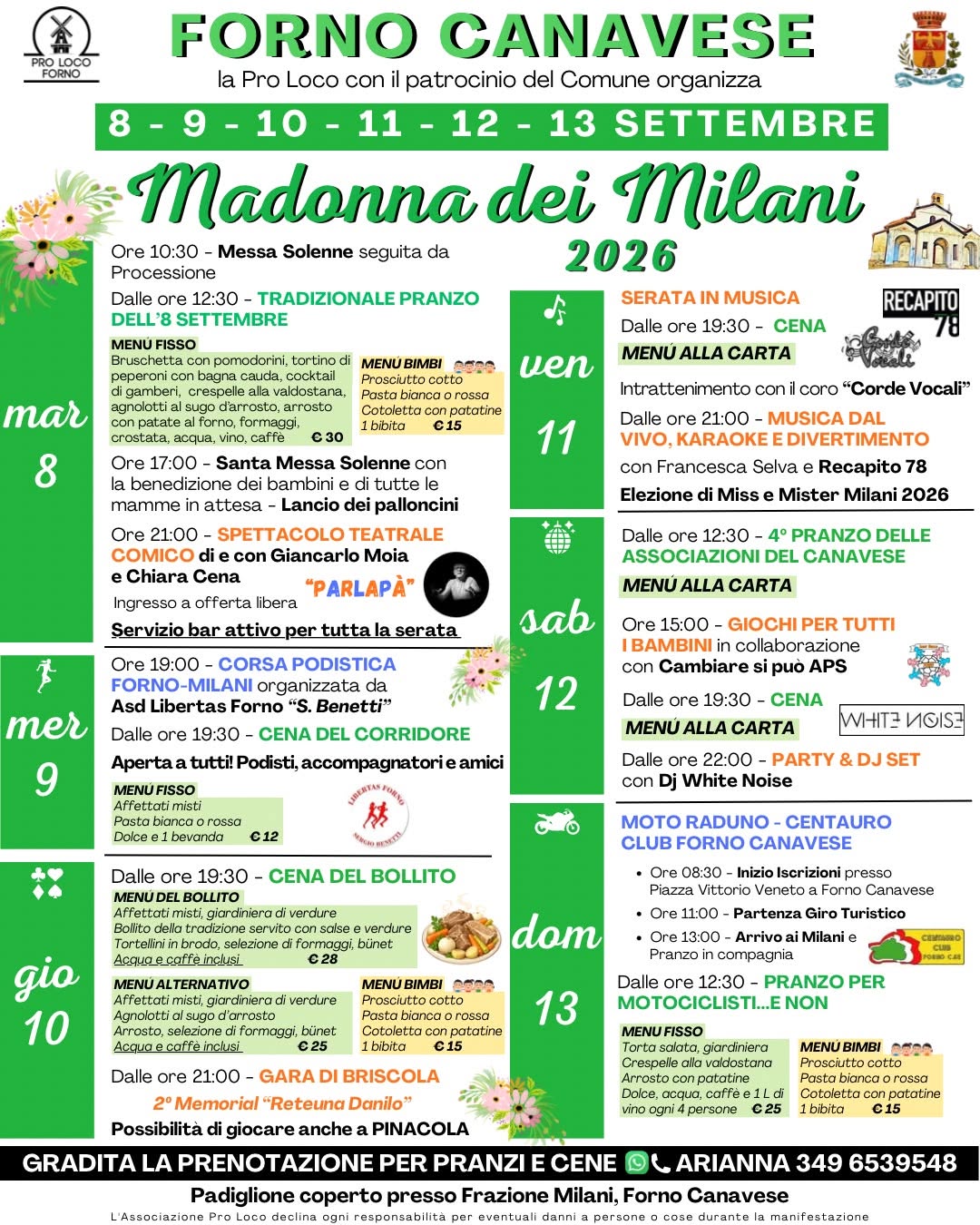 Affiche de Madonna dei Milani 2026