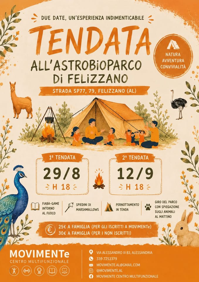 Locandina di Tendata all'Astrobioparco di Felizzano
