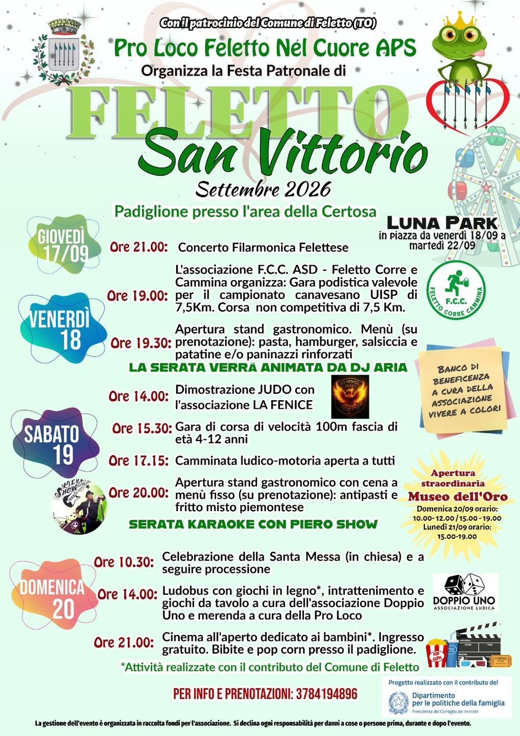 Locandina di Festa Patronale di Feletto - San Vittorio