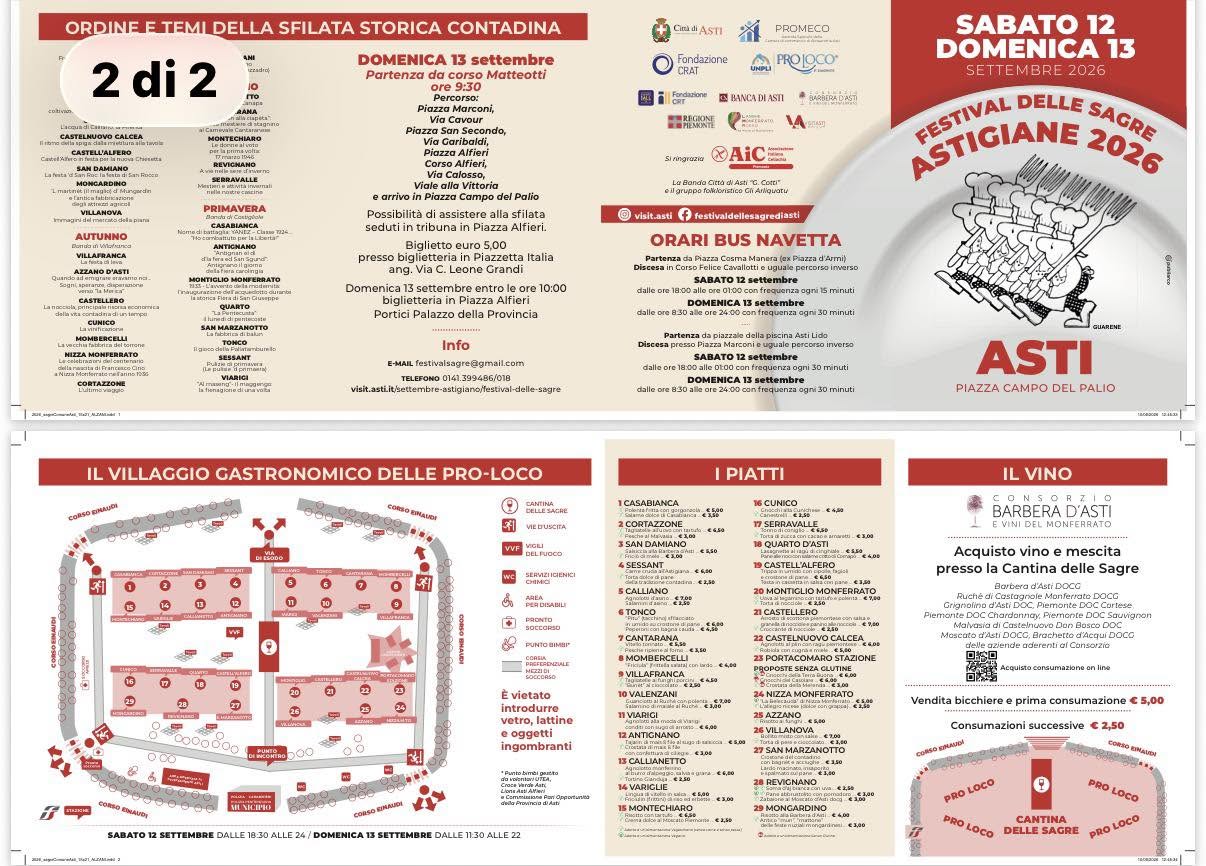 Locandina di Festival delle Sagre Astigiane 2026