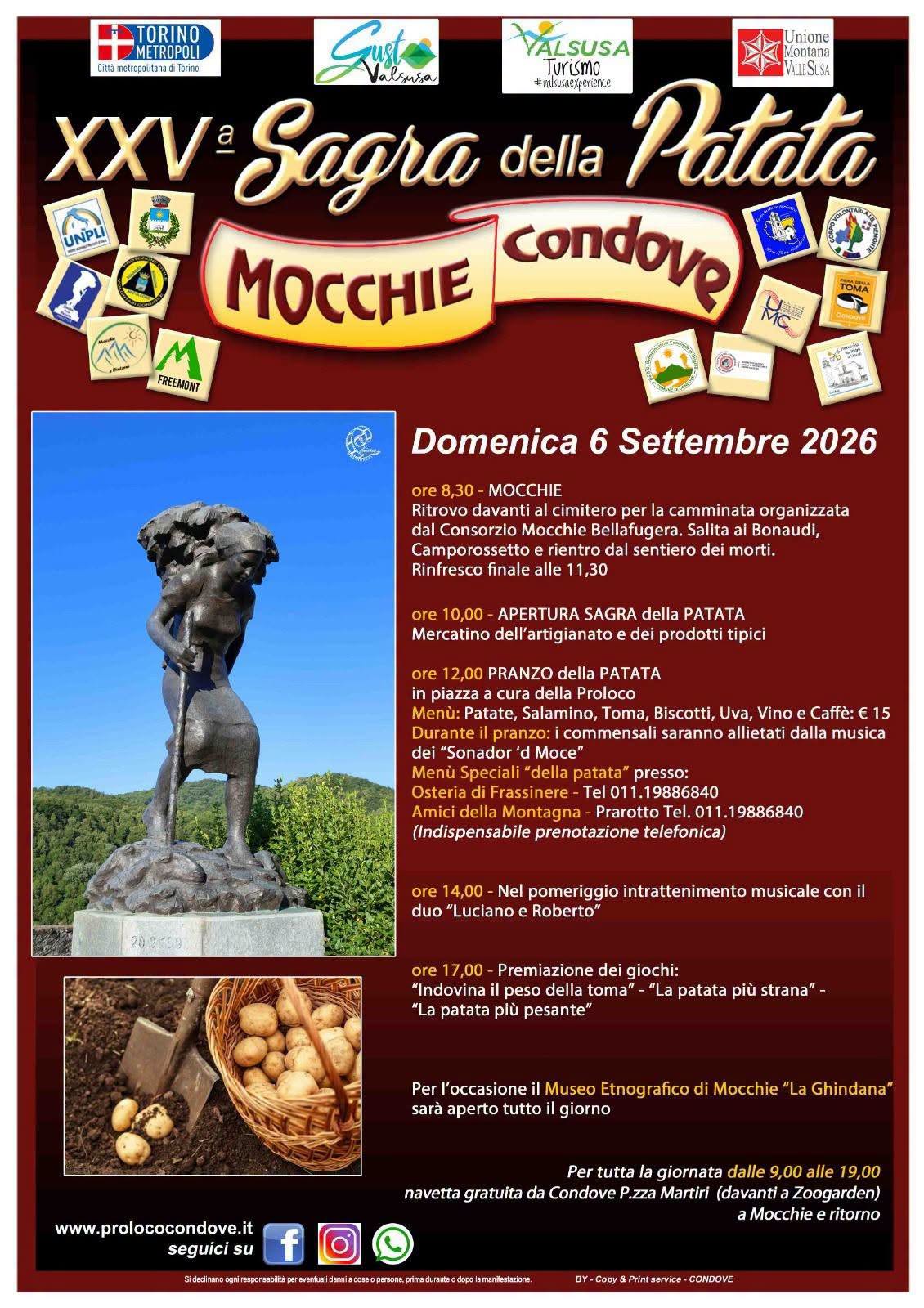 Plakat von XXV Sagra della Patata di Mocchie
