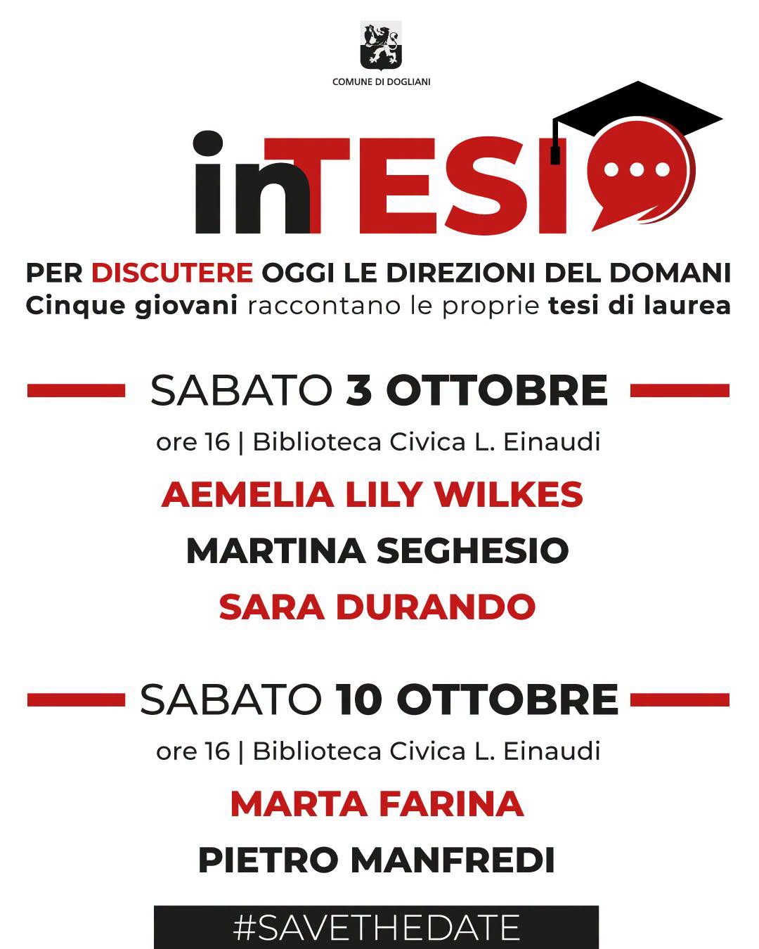 Plakat von inTESI - Per discutere oggi le direzioni del domani