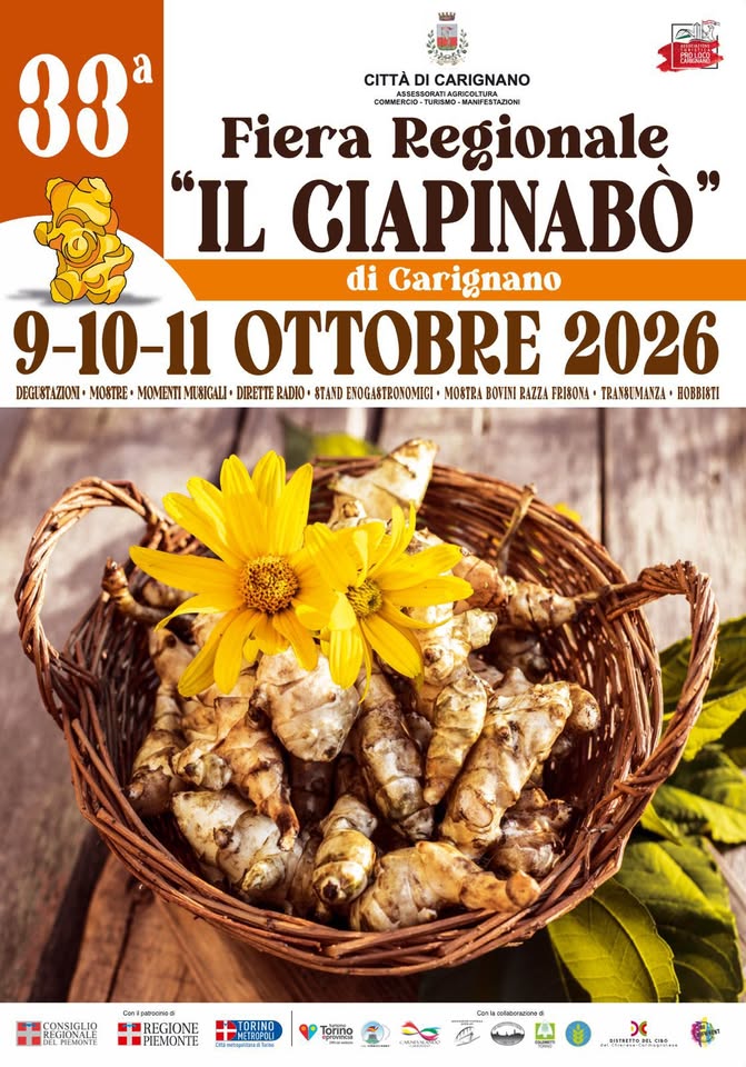 Plakat von Fiera Regionale 'Il Ciapinabó' a Carignano
