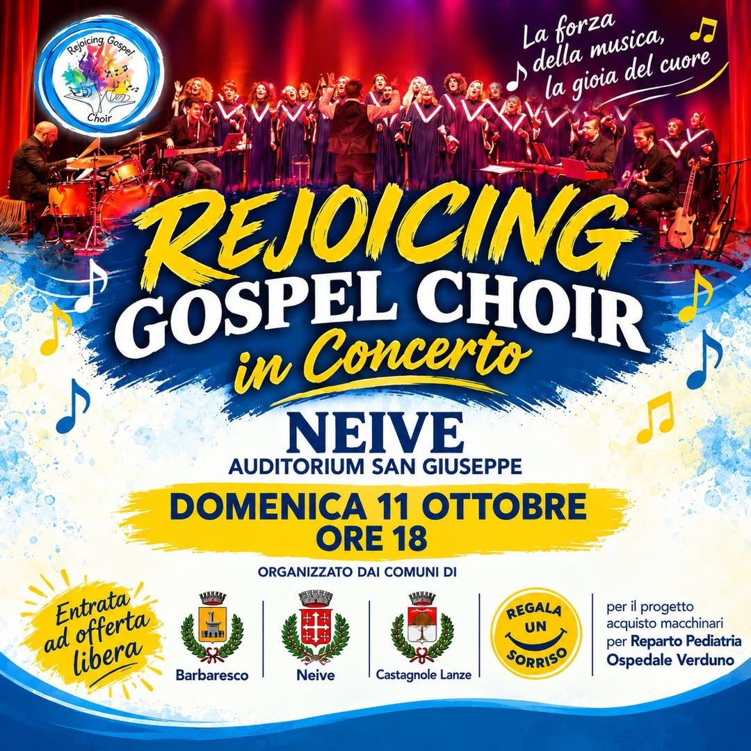Plakat von Rejoicing Gospel Choir in Concerto