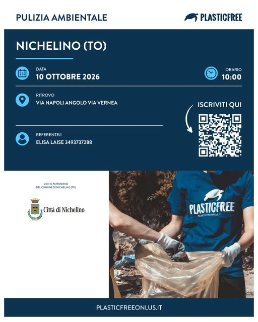 Plakat von PULIZIA AMBIENTALE PLASTICFREE