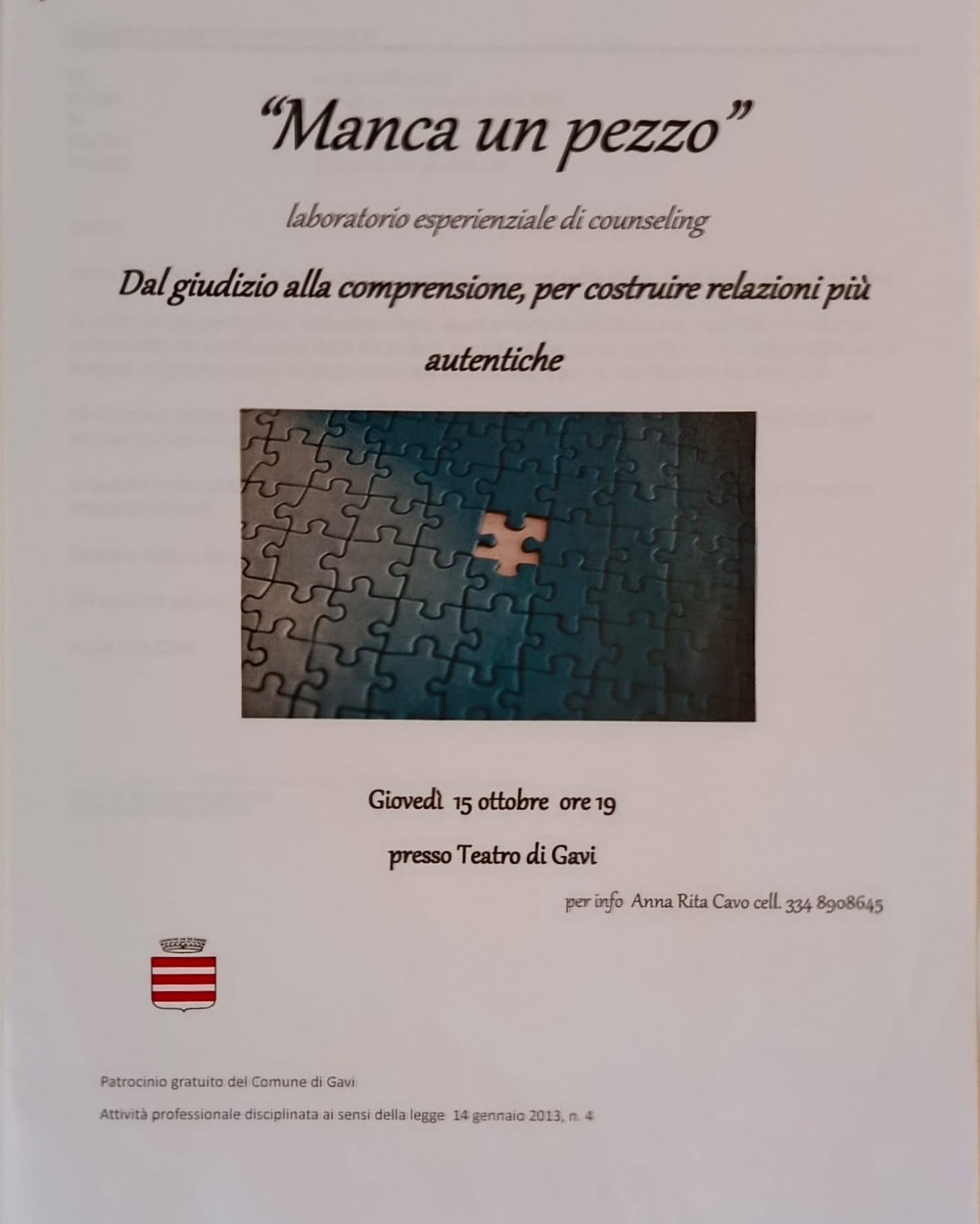 Locandina di Manca un pezzo