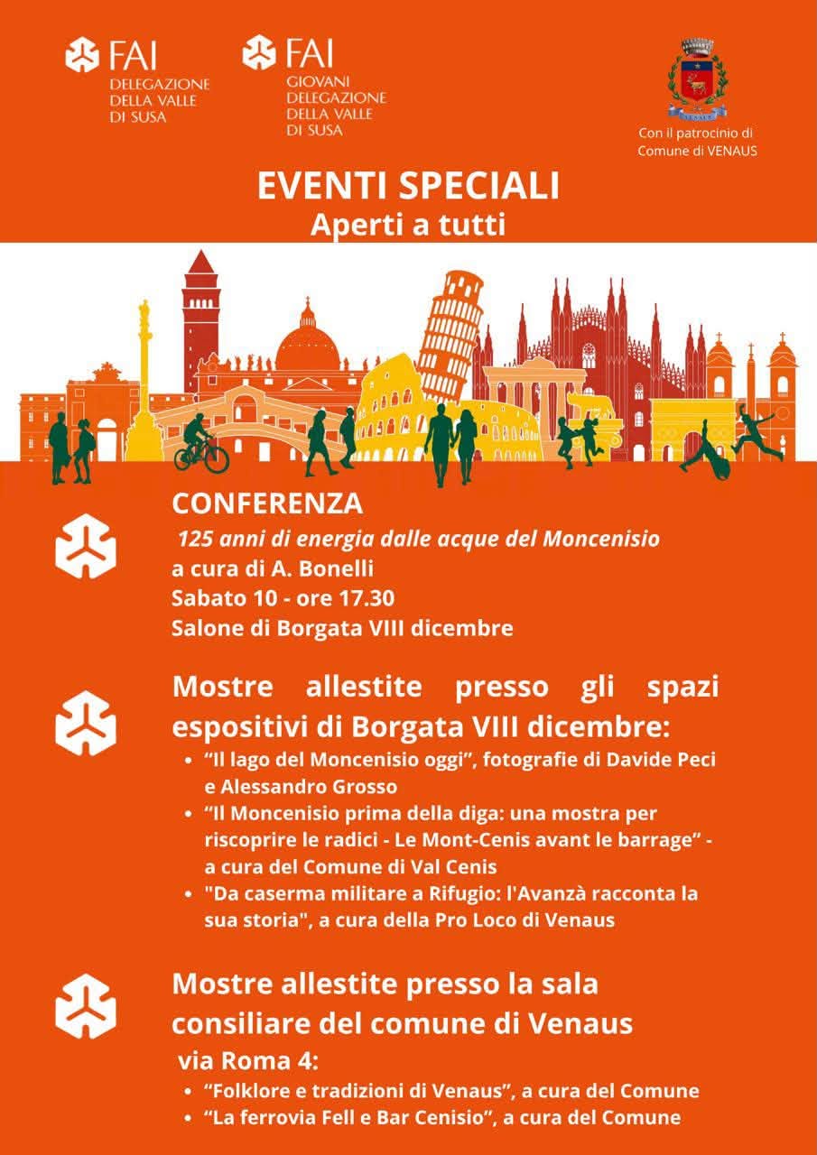 Plakat von 125 anni di energia dalle acque del Moncenisio