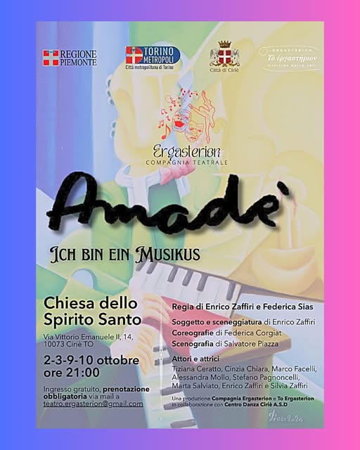 Plakat von Amadé – Ich bin ein Musikus