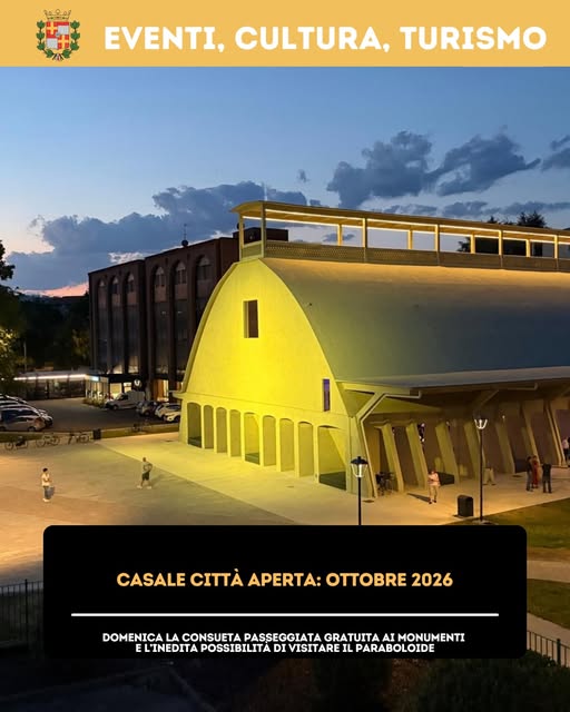 Plakat von Casale Città Aperta: ottobre 2026 - Visita al Paraboloide