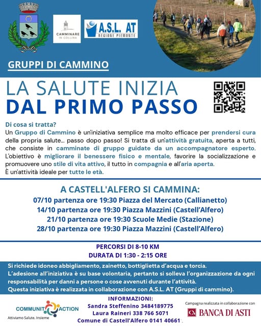 Plakat von Camminata ASL a Callianetto