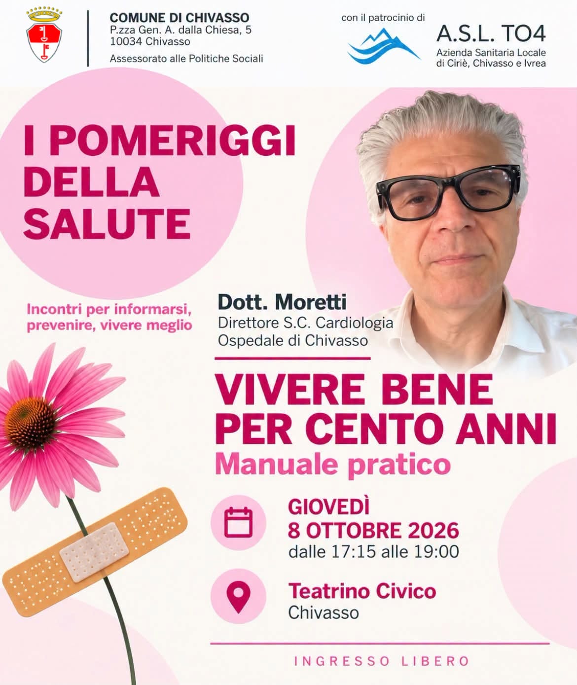 Plakat von I Pomeriggi della Salute - Vivere bene per cento anni