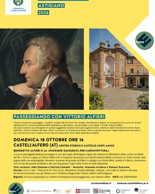 Locandina di PASSEGGIANDO CON VITTORIO ALFIERI - Benedetto Alfieri e la «passione smisurata per l'architettura»