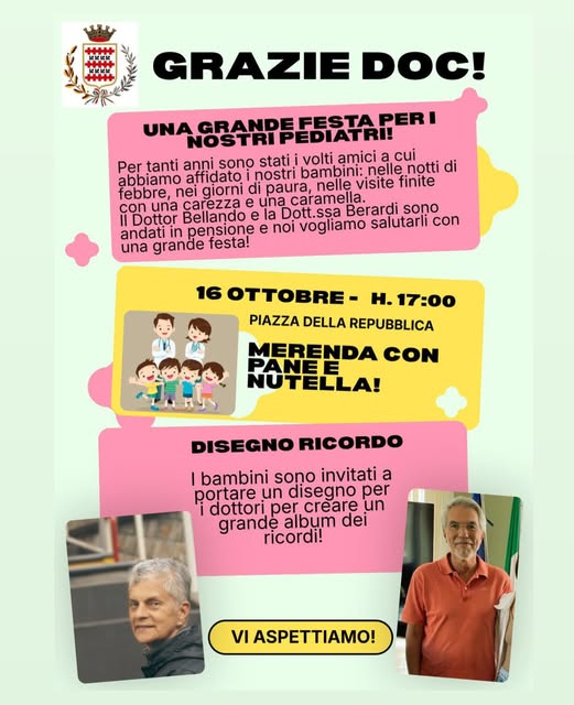 Locandina di Grazie Doc! Una grande festa per i nostri pediatri