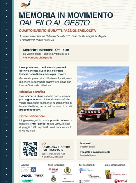Locandina di Memoria in movimento: Buratti, passione velocità
