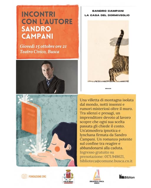 Locandina di Incontri con l'autore Sandro Campani