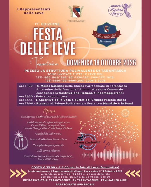 Locandina di Festa delle Leve
