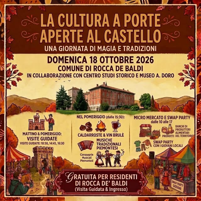 Locandina di La Cultura a Porte Aperte al Castello