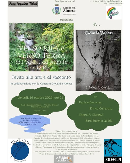 Locandina di Verso Ripa e Verso Terra - Dal Vajont ad Atlante delle Rive