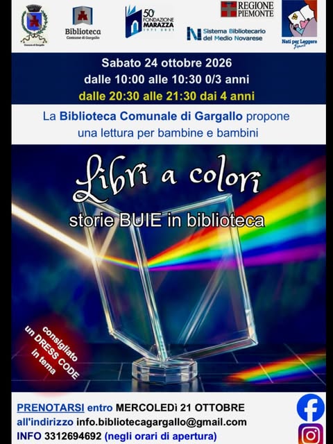 Poster for Nati per Leggere - Libri a colori: storie BUIE in biblioteca