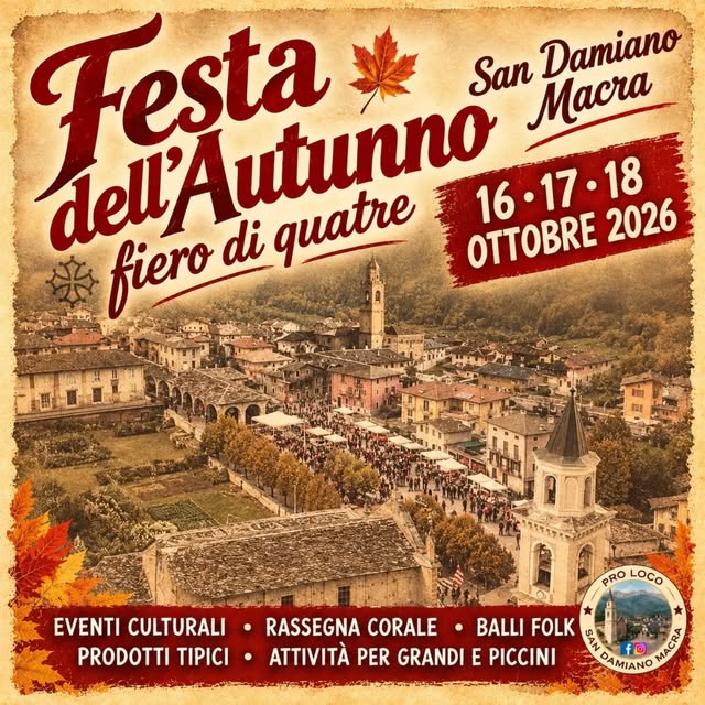 Locandina di Festa dell'Autunno – Fiero di quatre