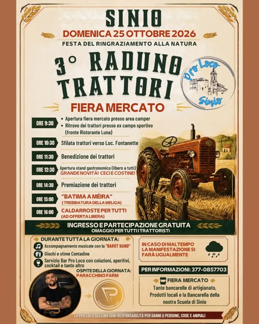 Poster for Festa del Ringraziamento alla Natura - 3° Raduno Trattori & Fiera Mercato