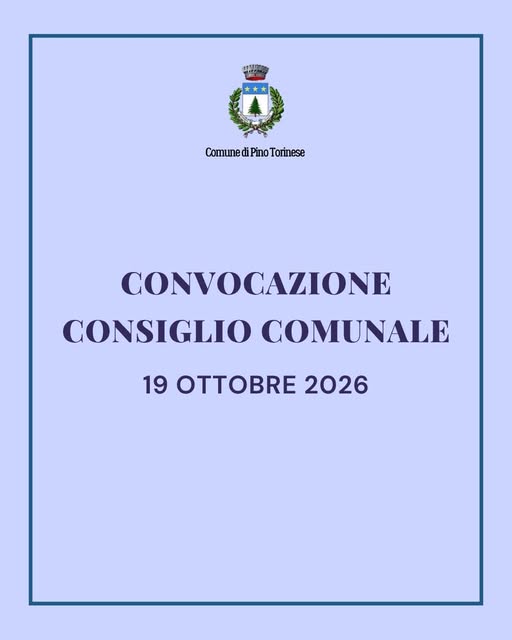 Locandina di CONVOCAZIONE CONSIGLIO COMUNALE