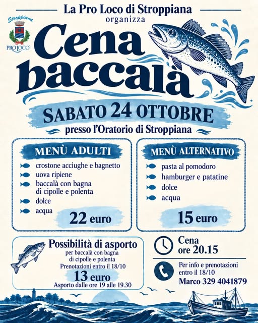 Poster for Cena baccalà